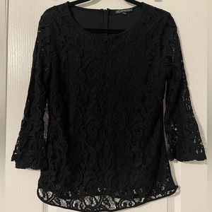 Black Lace Blouse
